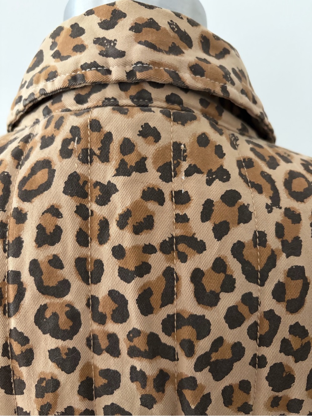 Pistola Cecile Quilted Feline Leopard Print Jacket L Boho Chic Fall Fashion - Picture 9 of 13